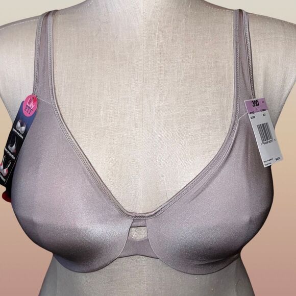 NWT Full Figure Hanes Lily Fit Nude Wired Bra Size 36D - Picture 7 of 7